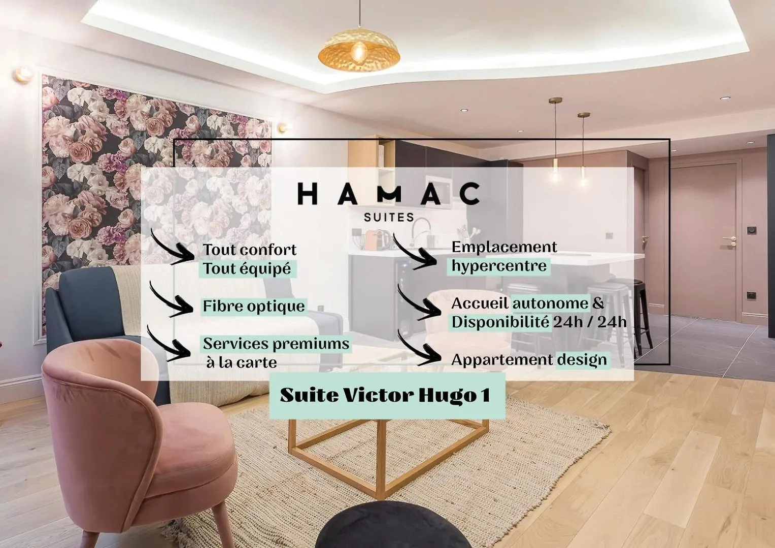 Suite Victor Hugo 1 Bel appartement T2 neuf Lyon